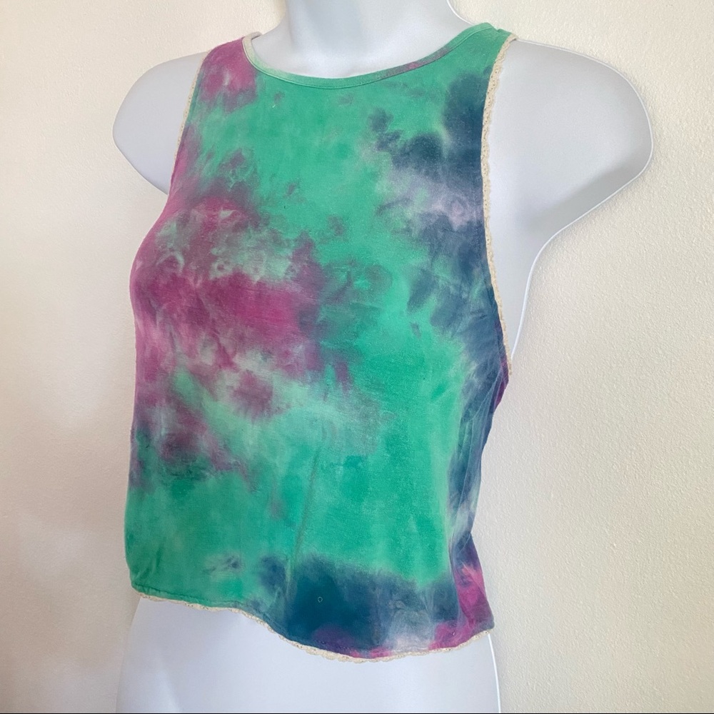 NWT Tie Dye High Low Tank Top